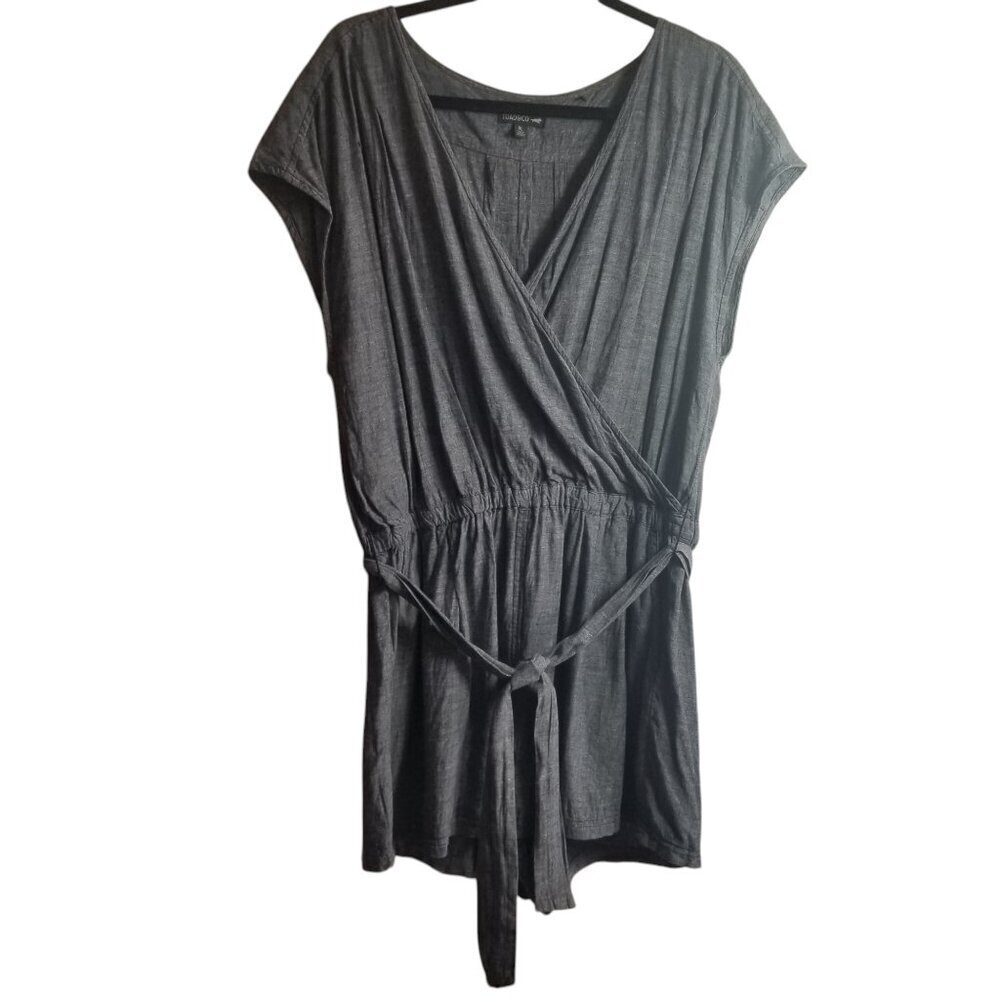 Toad & CO Women's Chambray Tara Hemp Granola Girl Gorpcore Romper Sz XL